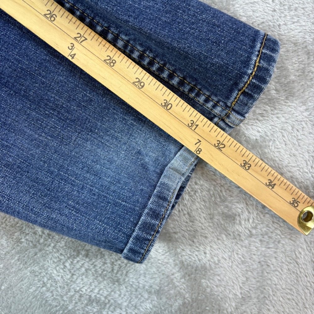 Levi's Jeans Mens 36 559 Relaxed Straight Blue‎ Whiskered Faded Stretch Denim - Picture 7 of 8